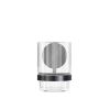 Geesa Opal Brushed Metal Black 917202-09 glashouder met glas zwart metaal geborsteld