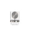 Geesa Opal Brushed Stainless Steel 917202-05 glashouder met glas RVS geborsteld