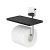 Geesa Topaz Chrome 917924-02-A toiletrolhouder met planchet chroom