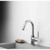 Lanesto Kiruna 253717 wastafelkraan hoog met gladde body titanium (OUTLET)