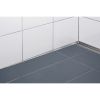Blanke Aqua Keil Wand 8402840100L afsluitprofiel 2000x10x40mm links RVS verchroomd