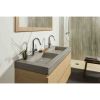 Lanesto Kiruna 253717 wastafelkraan hoog met gladde body titanium (OUTLET)
