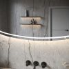 Phantom Mirrors Serie 007 007.140.74 Deens ovale LED spiegel, 140x74 cm met directe en indirecte led rondom