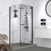 Geesa Frame 918902-06-06 ophangbaar doucherek 25 cm zwart