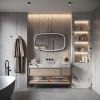Phantom Mirrors Serie 007 007.140.74 Deens ovale LED spiegel, 140x74 cm met directe en indirecte led rondom