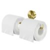 Geesa Opal Brushed Gold 917218-07 toiletrolhouder dubbel goud geborsteld