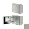 Inda MY Secret A80760ST inbouwnis met bekerhouder, zeepdispenser en spiegel 350x260mm mat seta