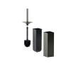 Inda MY Way AV114BMB toiletborstelgarnituur geborsteld gun metal