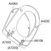Pressalit Objecta D 172011-BR7999 toiletzitting met deksel wit polygiene