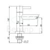 San4U 2505035 One Pack Mini Beta fonteinset wit keramiek/ chroom