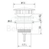 San4U 2505035 One Pack Mini Beta fonteinset wit keramiek/ chroom