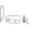 Handicare (Linido) LI2603380402 opklapbare toiletbeugel 800 mm RVS gecoat wit