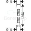 Hansgrohe Metaflex'C 28262000 doucheslang 125cm chroom