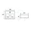 San4U 2505035 One Pack Mini Beta fonteinset wit keramiek/ chroom