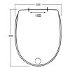 Sphinx Milano S8H5200R000 toiletzitting met deksel wit