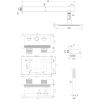 Brauer Carving 5-S-184 thermostatische inbouw regendouche met drukknoppen SET 49 mat zwart