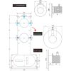 Brauer Carving 5-GM-120 thermostatische inbouw regendouche SET 24 gunmetal geborsteld PVD