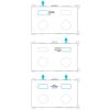 Brauer Carving 5-S-186 thermostatische inbouw regendouche met drukknoppen SET 51 mat zwart