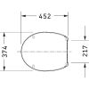Duravit Duraplus 0064290000 toiletzitting met deksel wit