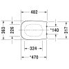 Duravit D-Code 0062090096 toiletzitting met deksel wit