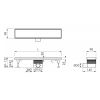 Easy Drain Multi Tegeldrain EDT500 douchegoot 50cm zijuitloop