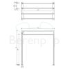 Decor Walther 0503582 HT 5 staande handdoekhouder mat goud