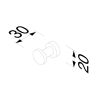 Geesa Nemox Brushed Metal Black 916513-09 haak zwart metaal geborsteld