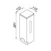 Geesa Public Area 911233 toiletroldispenser RVS geborsteld