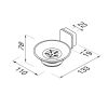 Geesa Topaz Chrome 917903-02-A zeephouder chroom