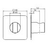 HSK Shower & Co! 1180019 wandhouder Softcube chroom (OUTLET)