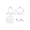 Inda Divo A15100GB03 bekerhouder helder glas geborsteld goud