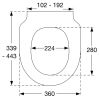 Pressalit Basic Line - D300 1100000-D7499913 toiletzitting met deksel wit