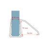 San4U Sealday SD237-100 afdichtprofiel voor onderkant douchedeur, 100cm, 8-10mm