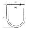 Sphinx Ravenna S8H57000000 OL-235 toiletzitting met deksel wit (OUTLET)