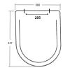 Sphinx Ravenna S8H57000000 OL-237 toiletzitting met deksel wit (OUTLET)