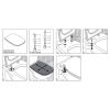 Duravit D-Code 0061391000 scharnierset voor toiletzitting D-Code 006731/006741