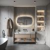 Phantom Mirrors Serie 007 007.140.74 Deens ovale LED spiegel, 140x74 cm met directe en indirecte led rondom
