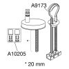 Pressalit Comfort D2 1084111-DK4999 toiletzitting met deksel zwart polygiene