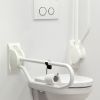 Handicare (Linido) LI2603360102 opklapbare toiletbeugel 600 mm staal gecoat wit