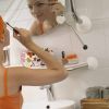 Handicare (Linido) LI2634000202 planchet RVS gepolijst (witte afdekkappen en aflegvlak)