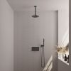 Brauer Carving 5-GM-188 thermostatische inbouw regendouche met drukknoppen SET 53 gunmetal geborsteld PVD