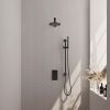 Brauer Carving 5-S-133 thermostatische inbouw regendouche 3-weg omstelling SET 37 mat zwart