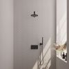 Brauer Carving 5-S-184 thermostatische inbouw regendouche met drukknoppen SET 49 mat zwart
