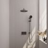 Brauer Edition 5-GM-181 thermostatische inbouw regendouche met drukknoppen SET 70 gunmetal geborsteld PVD