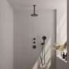 Brauer Edition 5-S-029 thermostatische inbouw regendouche SET 11 mat zwart
