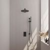 Brauer Edition 5-S-065 thermostatische inbouw regendouche 3-weg omstelling SET 38 mat zwart