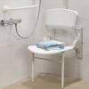 Handicare (Linido) LI2214201408 hulppootset voor douchezitting RVS gecoat creme-wit (OUTLET)