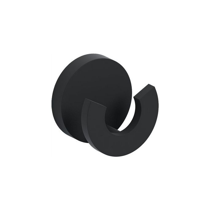 Clou Flat CL090206621 dubbele kledinghaak mat zwart