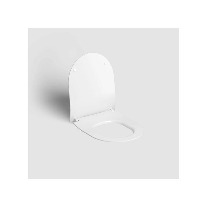 Clou Hammock CL040606020 dunne toiletzitting met deksel mat wit