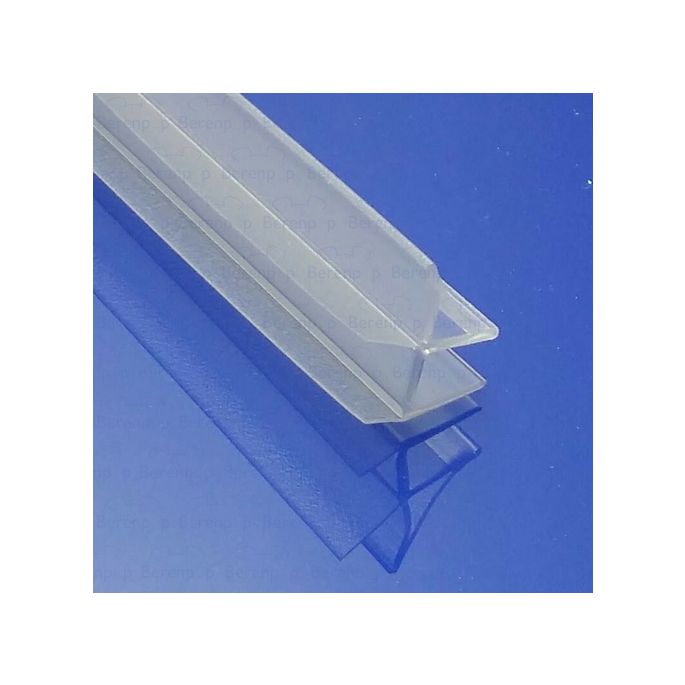 San4U ProfileDay sample piece shower rubber type DS12 - 2cm length and suitable for glass thickness 8mm - 3 flaps